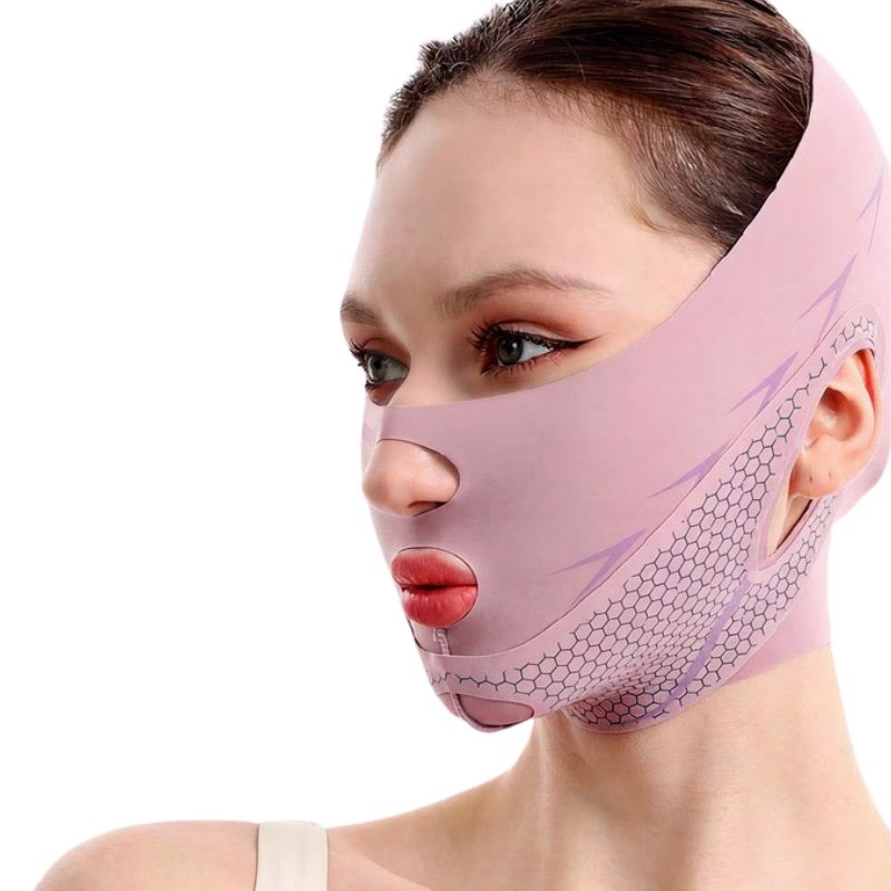Honeycomb Contour Gesichtsmaske - Lila - Einheitsgröße - image 5