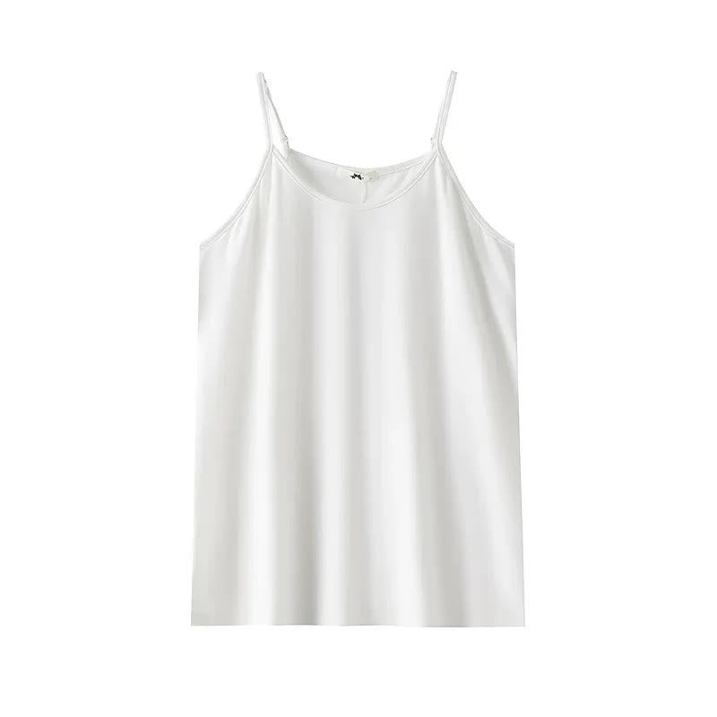 Dreiteiliges Set bestehend aus Spitzen-Cover-Up-Top und Midirock - Trägertop (Weiß) - 6XL - image 6