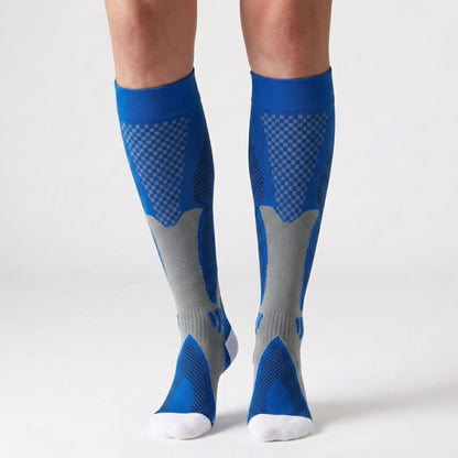 Kompressionsstrümpfe mit bunten Streifen (3 Paar) - image 1