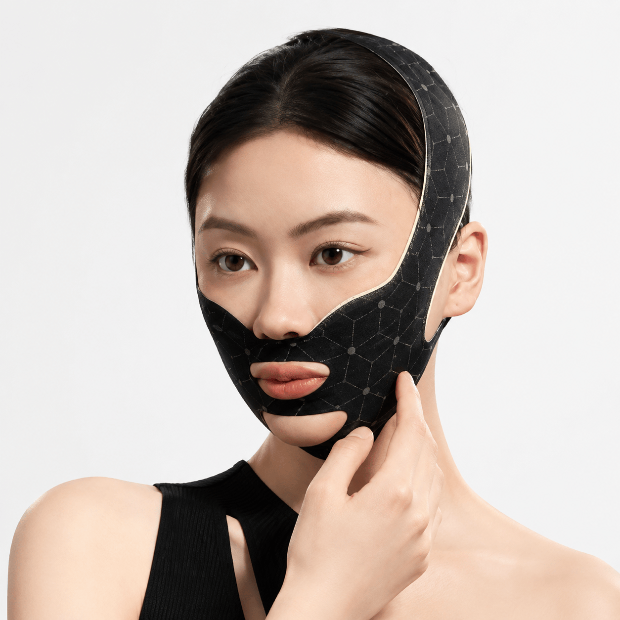 Gesichtsstützende Wickelbandage mit V-förmiger Kontur - image 1
