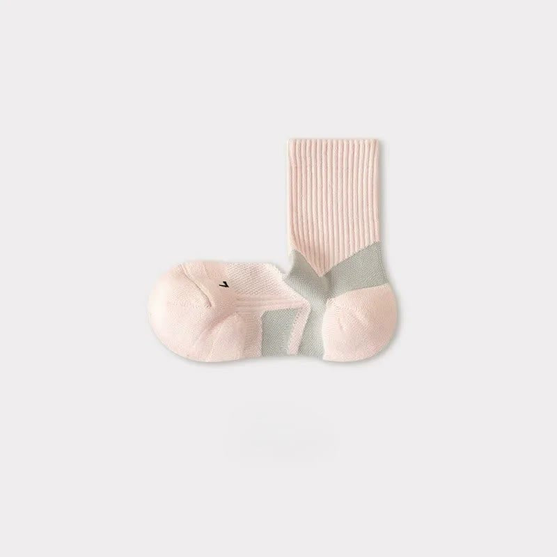 Atmungsaktive Kompressionsstrümpfe mit Fußgewölbeunterstützung (5 Paar) - Rosa - EU35-40 (US2-7) - image 4