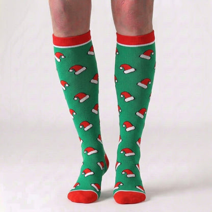 Kniehohe Kompressionsstrümpfe mit Weihnachtsmotiv (6 Paar) - image 3