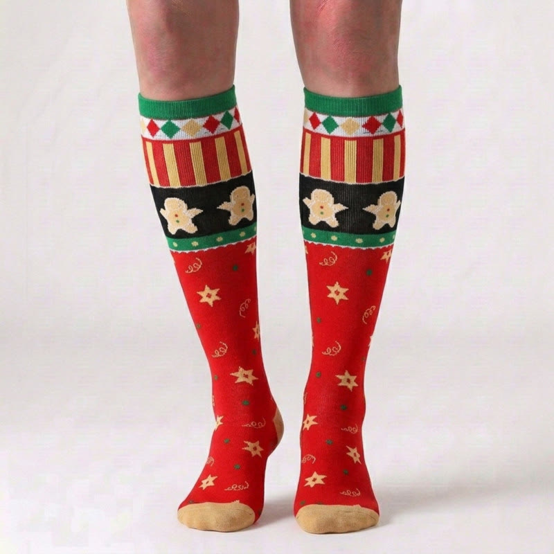 Kompressionsstrümpfe mit süßem Weihnachtsmuster (6 Paar) - image 2