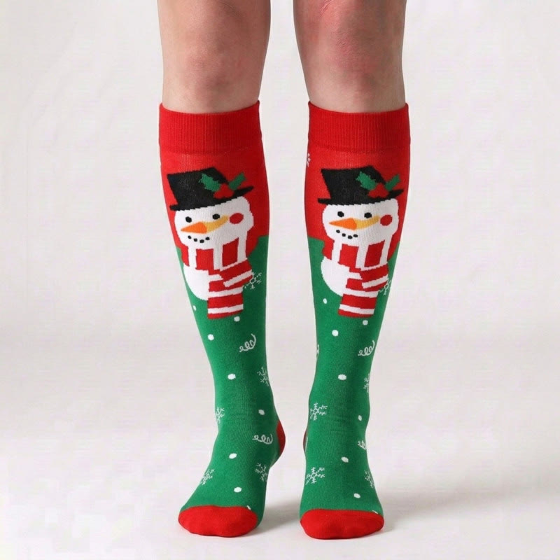 Kompressionsstrümpfe mit süßem Weihnachtsmuster (6 Paar) - image 1