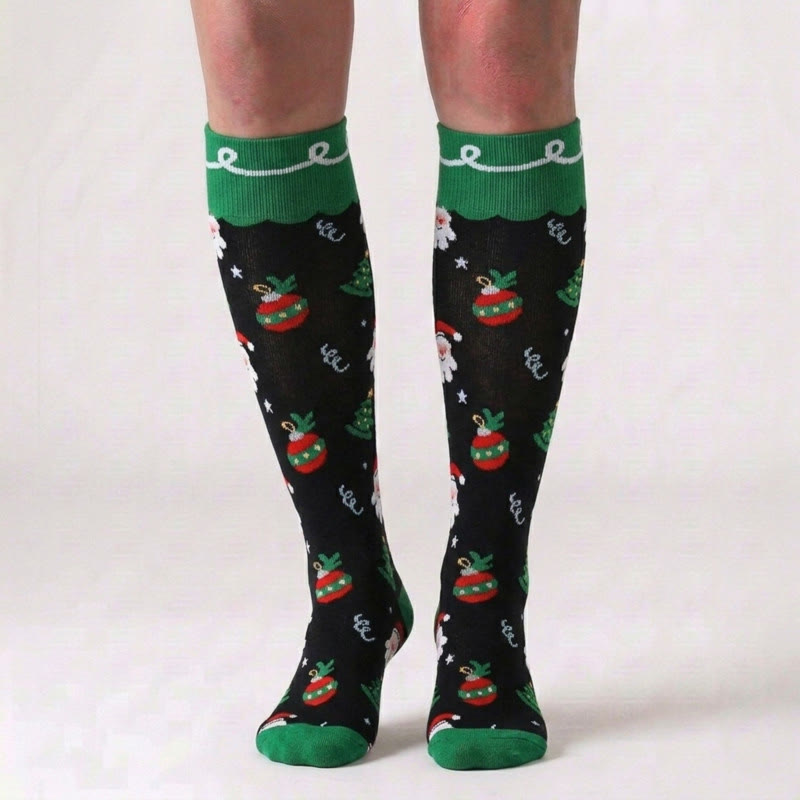 Kompressionsstrümpfe mit süßem Weihnachtsmuster (6 Paar) - image 5