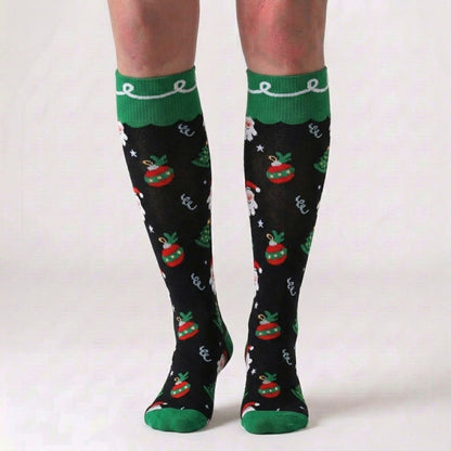Kompressionsstrümpfe mit süßem Weihnachtsmuster (6 Paar) - image 5