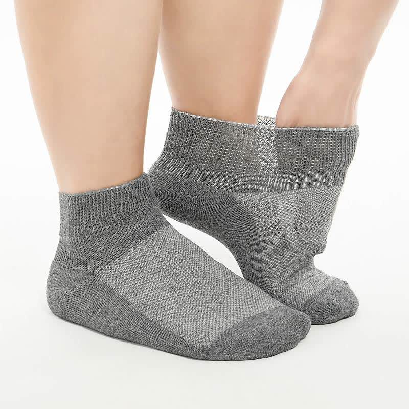 Atmungsaktive, gepolsterte Knöchelsocken (5 Paar) - Dunkelgrau - EU40-44(7-10) - image 5