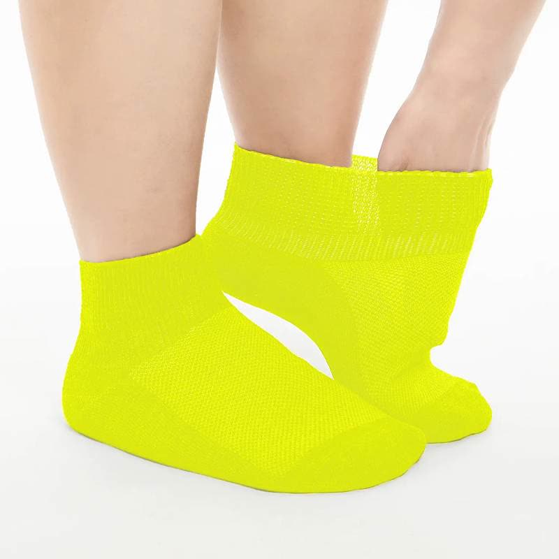 Atmungsaktive, gepolsterte Knöchelsocken (5 Paar) - Gelb - EU40-44(7-10) - image 8
