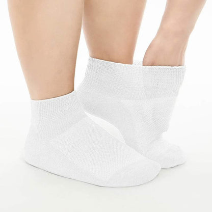 Atmungsaktive, gepolsterte Knöchelsocken (5 Paar) - Weiß - EU40-44(7-10) - image 1