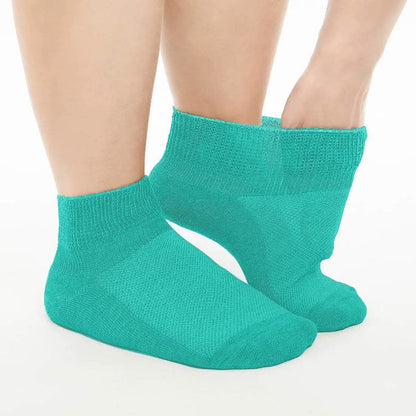 Atmungsaktive, gepolsterte Knöchelsocken (5 Paar) - Arktisches Grün - EU40-44(7-10) - image 4