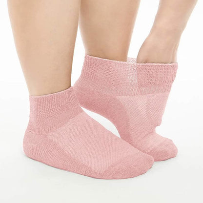 Atmungsaktive, gepolsterte Knöchelsocken (5 Paar) - Rosa - EU40-44(7-10) - image 3