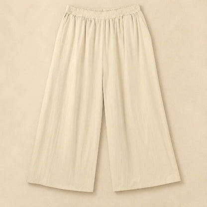 Plus Size Luftige, weite Schlupfhose - Beige - 6XL - image 0