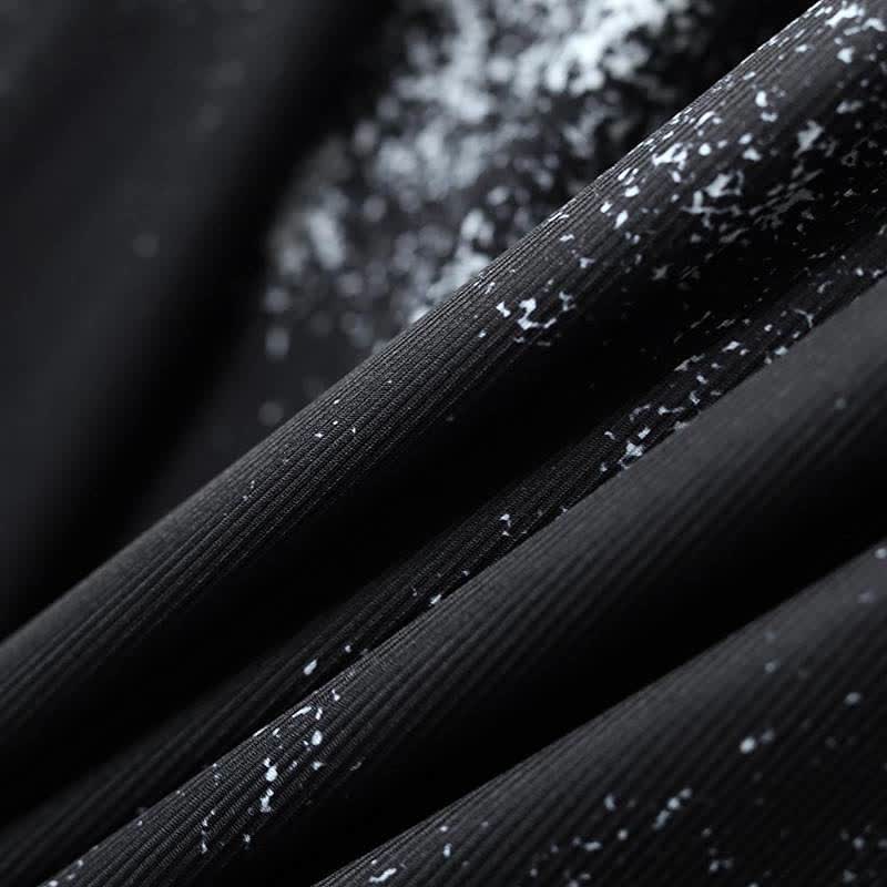 Plus Size Hose mit fließendem, weitem Bein und Wasserfleckmuster - image 4
