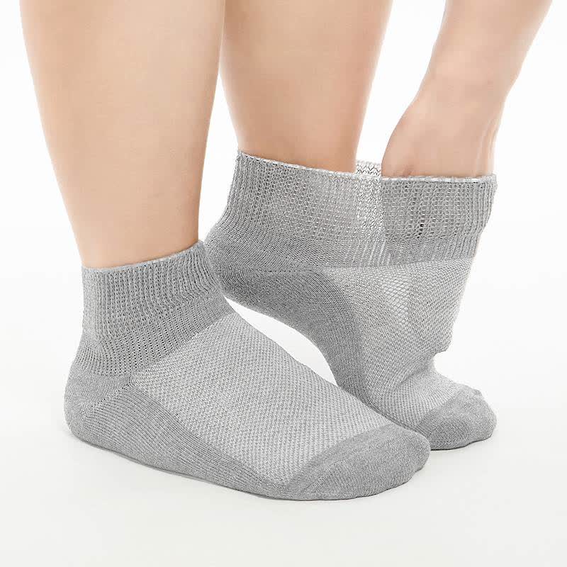 Atmungsaktive, gepolsterte Knöchelsocken (5 Paar) - Hellgrau - EU40-44(7-10) - image 10