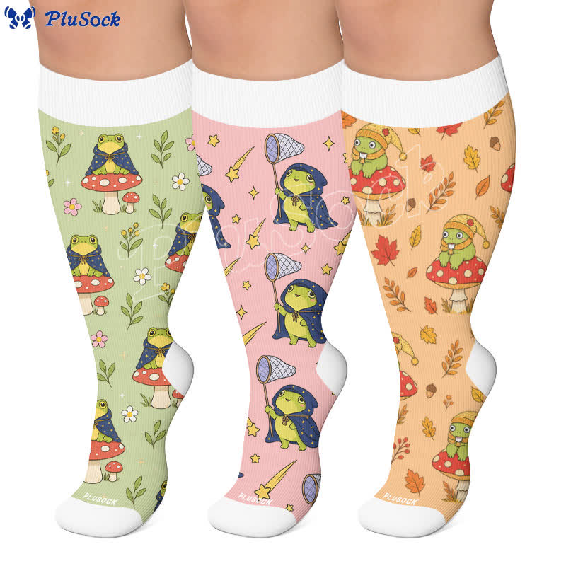 Saisonale Kompressionsstrümpfe von Frog Garden in Übergröße - image 0