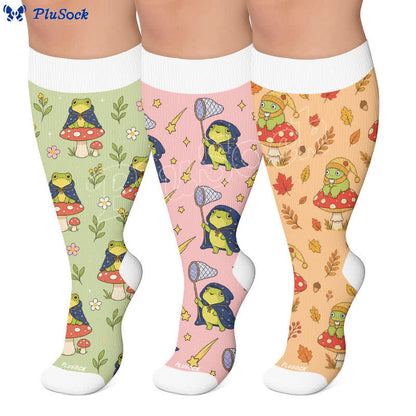 Saisonale Kompressionsstrümpfe von Frog Garden in Übergröße - image 0