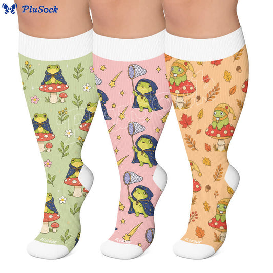 Saisonale Kompressionsstrümpfe von Frog Garden in Übergröße - image 0