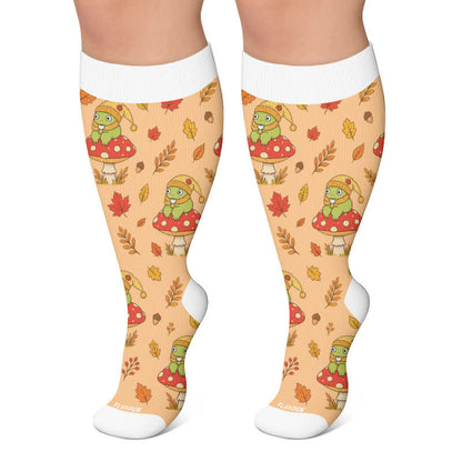 Saisonale Kompressionsstrümpfe von Frog Garden in Übergröße - Orange - 4XL - image 5