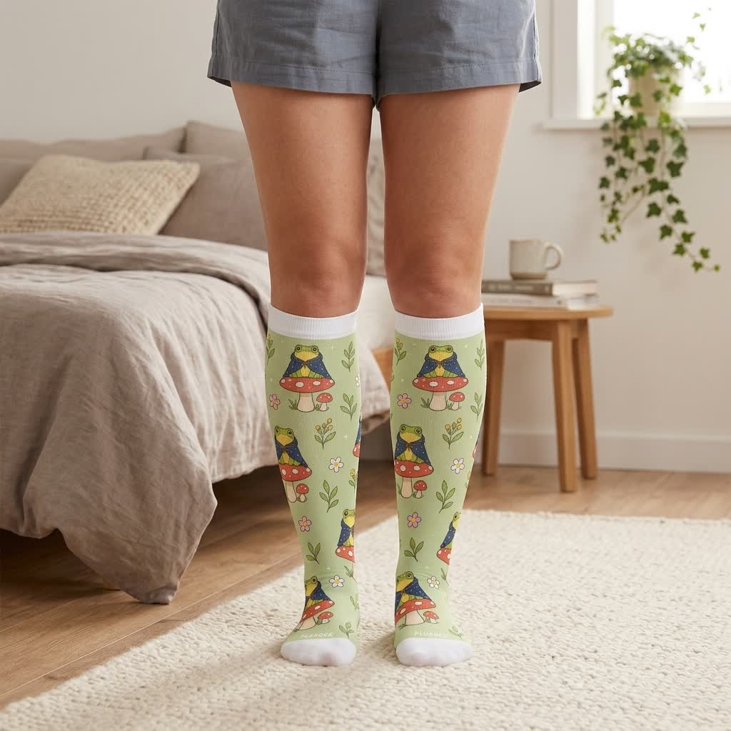 Saisonale Kompressionsstrümpfe von Frog Garden in Übergröße - image 1
