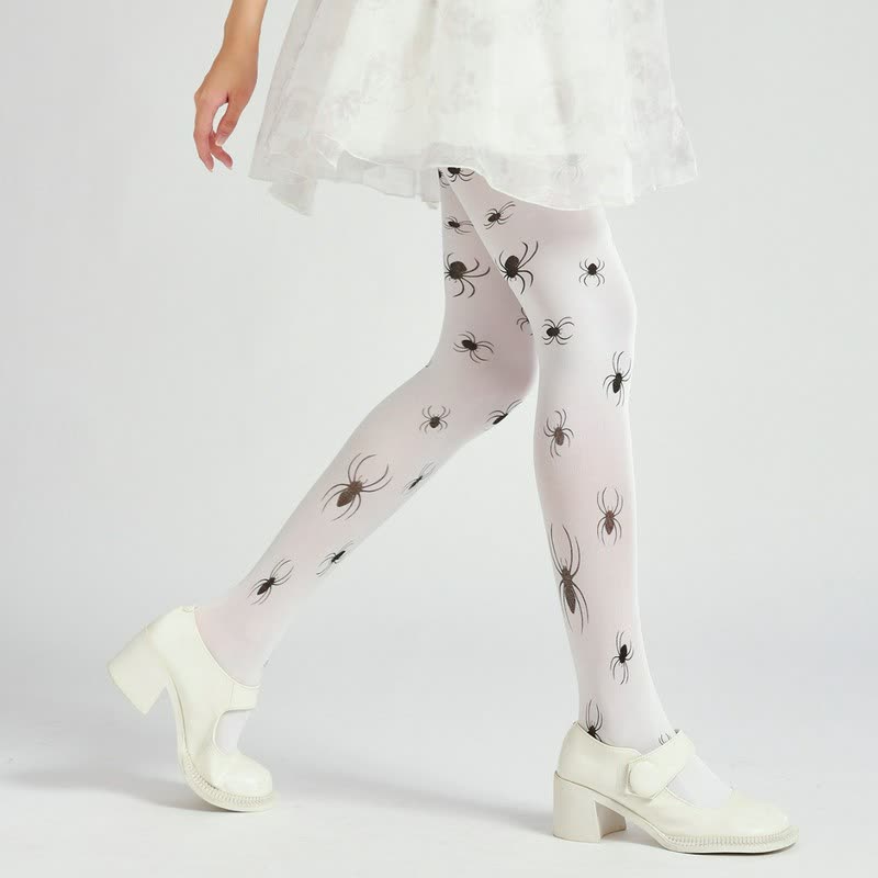 Halloween-Strumpfhose mit Spinnenmuster - image 3