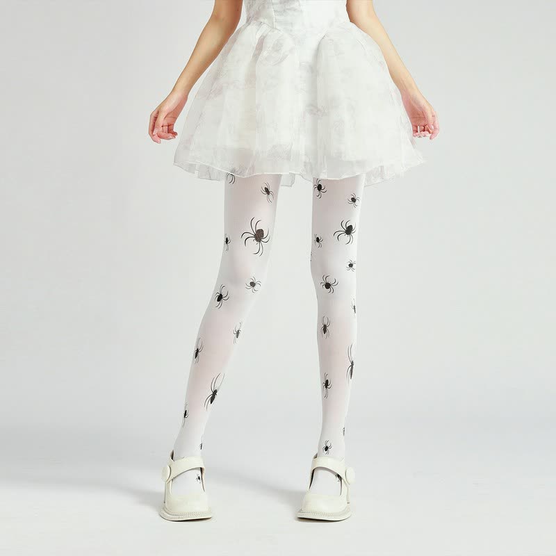 Halloween-Strumpfhose mit Spinnenmuster - image 0