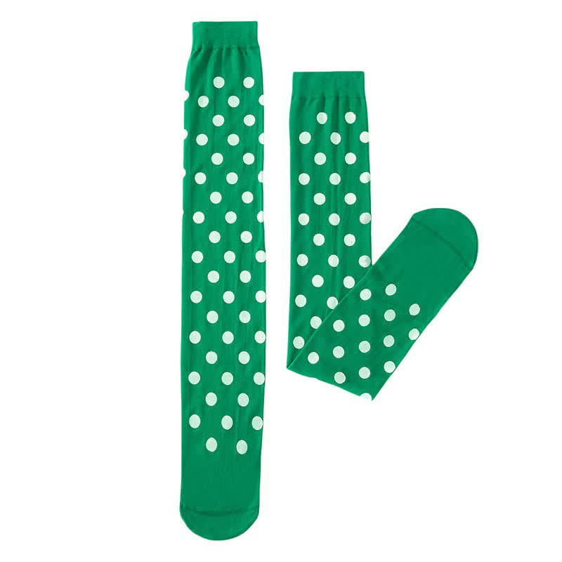 Halloween-Oberschenkelstrümpfe aus transparentem Polka-Dot-Gewebe (3 Paar) - L - Einheitsgröße - image 11