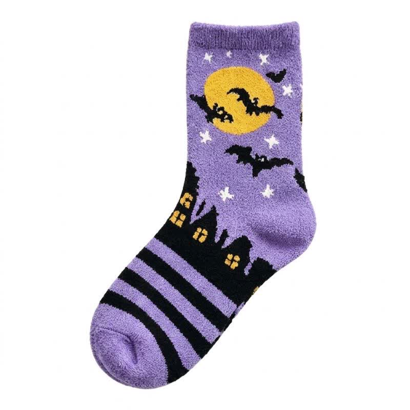 Halloween-Kürbisviertel-Socken (5 Paar) - Lila - EU36-40 (US3-7) - image 5
