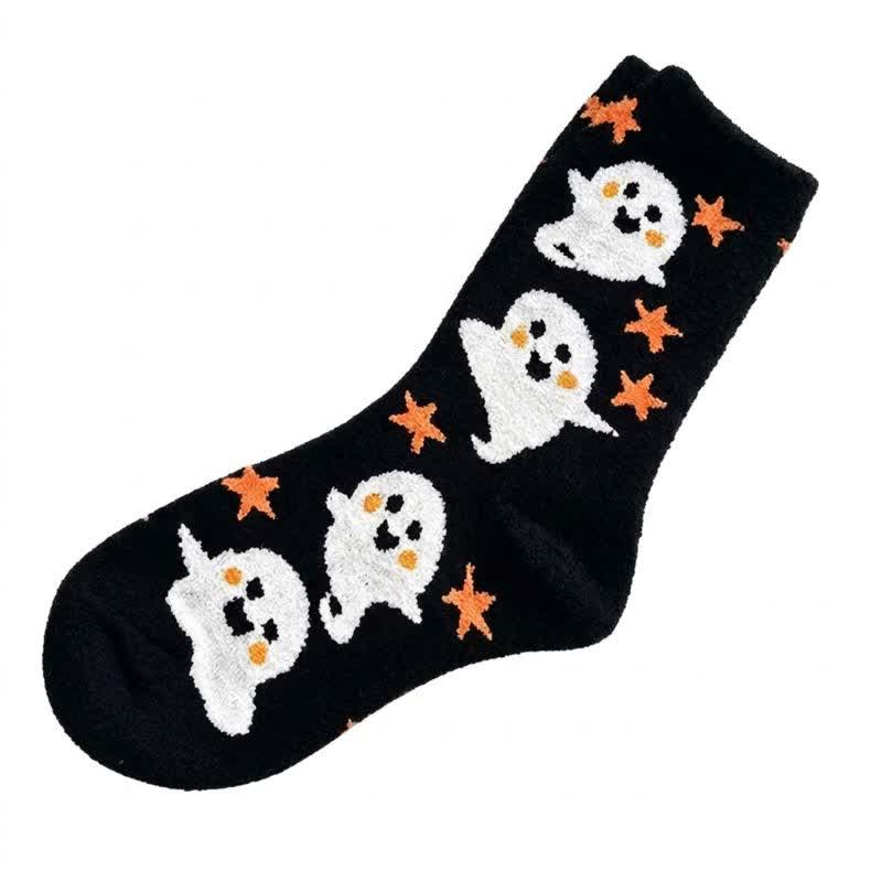 Halloween-Kürbisviertel-Socken (5 Paar) - Schwarz - EU36-40 (US3-7) - image 2