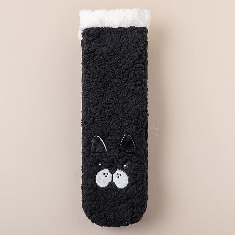 Kuschelige Hausschuhe mit Katzenmotiv - Schwarz - EU36-39 (US3-5) - image 1