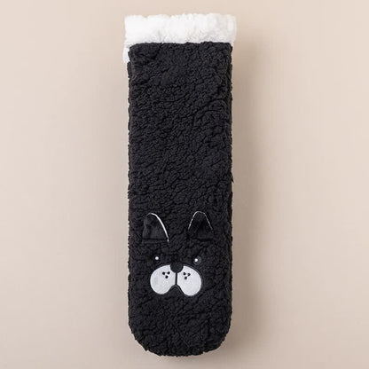Kuschelige Hausschuhe mit Katzenmotiv - Schwarz - EU36-39 (US3-5) - image 1