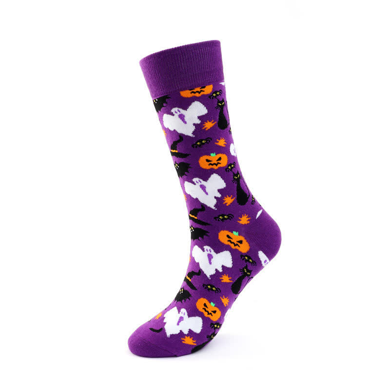 Halloween-Party-Socken (5 Paar) - A - EU36-43 (US3-9) - image 1