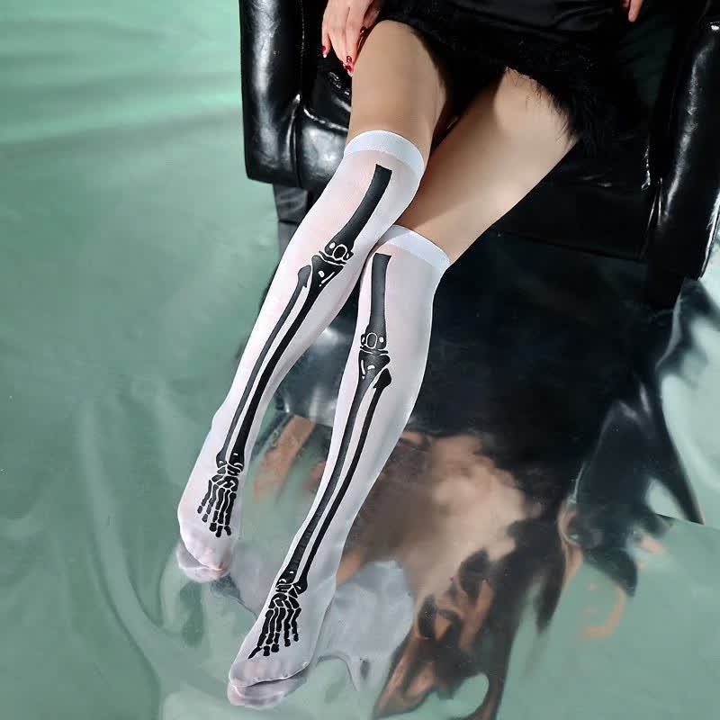 Halloween-Party-Overknees in Rosa (4 Paar) - D - EU36-43 (US3-9) - image 4