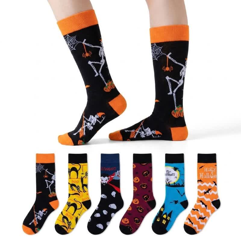 Halloween-Mondhexen-Socken (4 Paar) - image 0