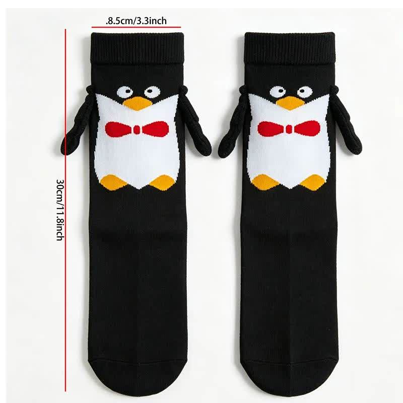 Kuschelige Socken mit Tiermotiven, die eine Hand halten (2 Paar) - H - EU36-41 (US3-8) - image 8