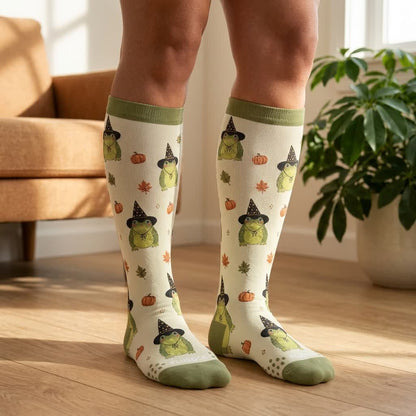Halloween-Frosch-Kompressionsstrümpfe in Übergröße - image 2