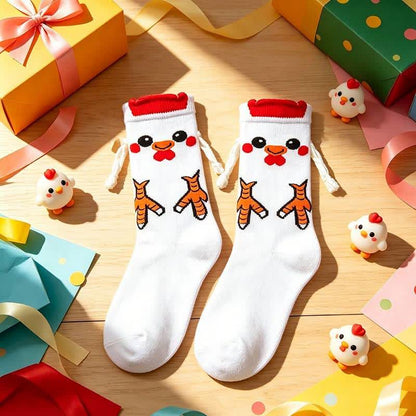 Socken mit Tiermotiven in kuscheliger Handhaltung (2 Paar) - D - EU36-41 (US3-8) - image 4