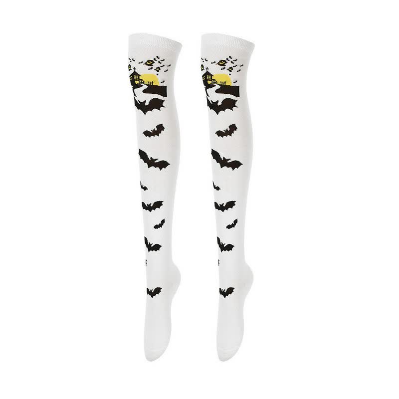 Halloween-Party-Overknee-Oberschenkelsocken (4 Paar) - B - EU36-43 (US3-9) - image 2