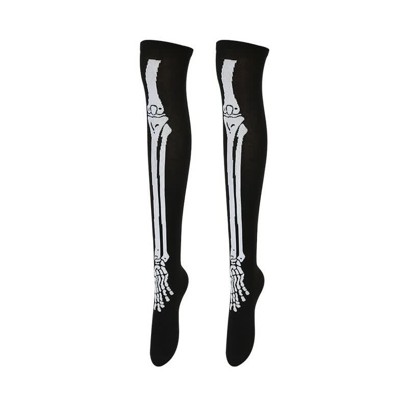 Halloween-Party-Overknee-Oberschenkelsocken (4 Paar) - D - EU36-43 (US3-9) - image 4