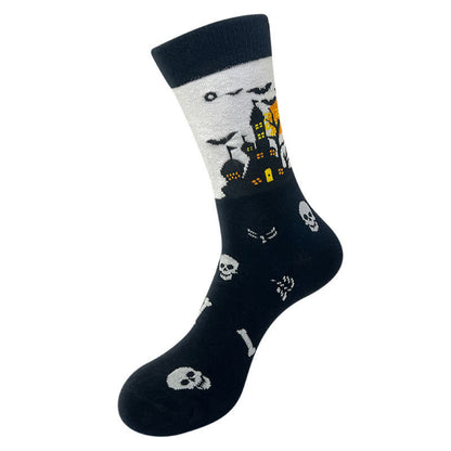 Halloween-Socken mit Spinnennetz-Print (5 Paar) - B - EU36-43 (US3-9) - image 2