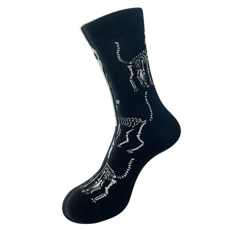 Halloween-Socken mit Spinnennetz-Print (5 Paar) - C - EU36-43 (US3-9) - image 3