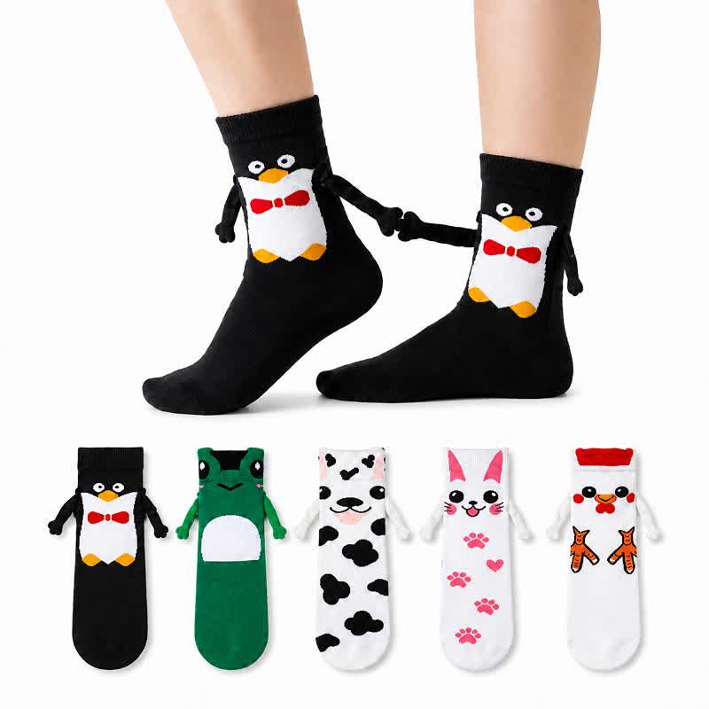 Socken mit Tiermotiven in kuscheliger Handhaltung (2 Paar) - image 0