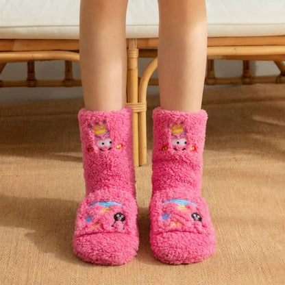 Pinke Hausschuhe mit Kronen-Cartoon-Motiv - Rosa - EU36-42 (US3-8,5) - image 3