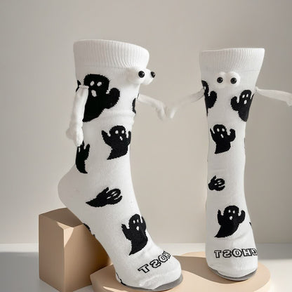 Magnetische Socken mit Geisterhand (4 Paar) - Weiß - EU36-40 (US3-7) - image 3