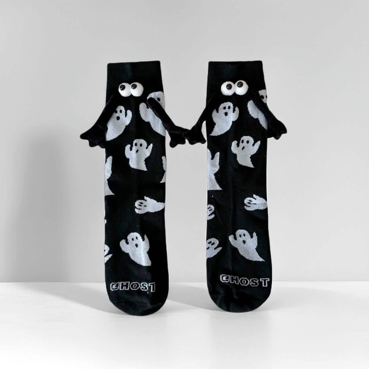 Magnetische Socken mit Geisterhand (4 Paar) - Schwarz - EU36-40 (US3-7) - image 2