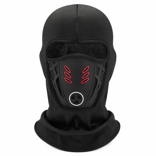 Taktische, winddichte Fleece-Gesichtsmaske - Rot - Einheitsgröße - image 0
