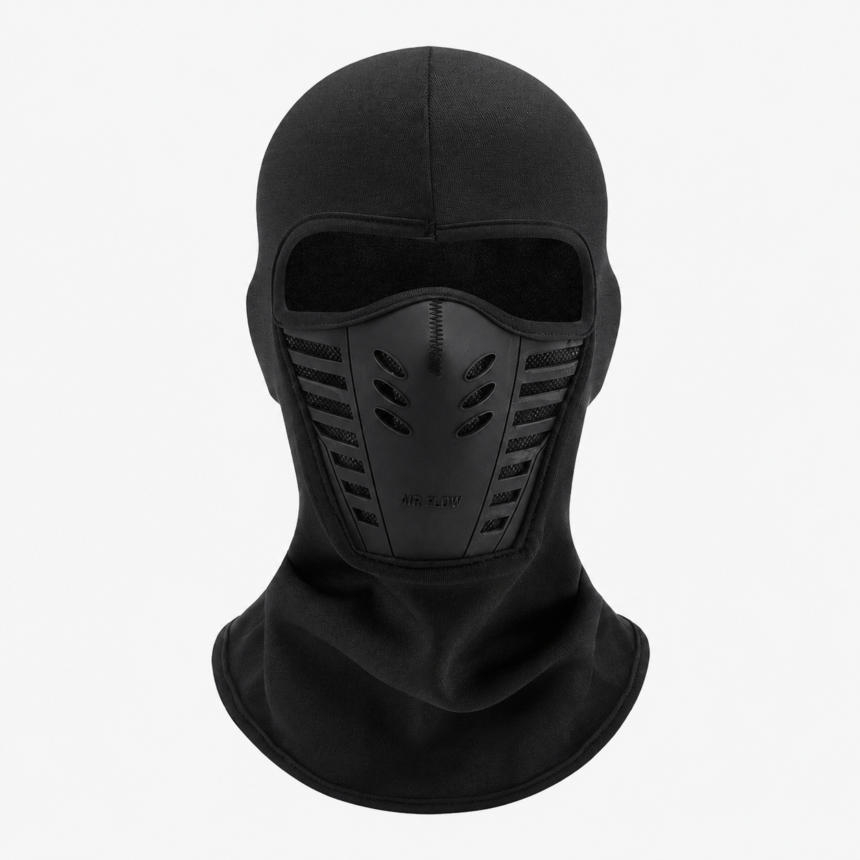 Taktische, winddichte Fleece-Gesichtsmaske - Schwarz - Einheitsgröße - image 1