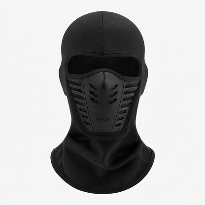 Taktische, winddichte Fleece-Gesichtsmaske - Schwarz - Einheitsgröße - image 1