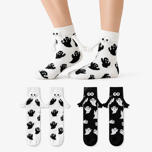 Magnetische Socken mit Geisterhand (4 Paar) - Mehrfarbig*2 - EU36-40 (US3-7) - image 0