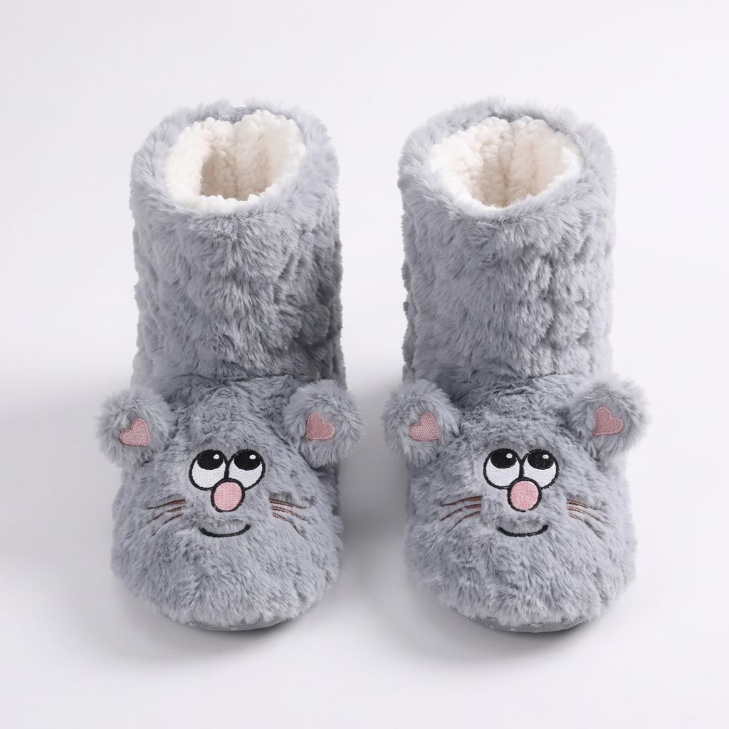 Rosa Katzenkopf-Socken zum Flauschen - image 7