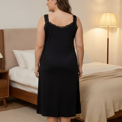 Nachthemd mit Spitzenbesatz, Loungewear - image 6